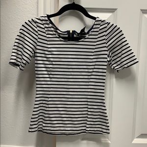 Striped fitted top